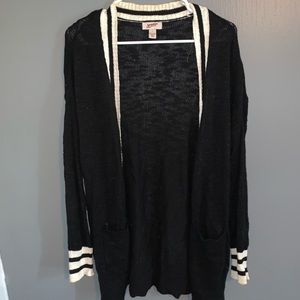 Black cardigan